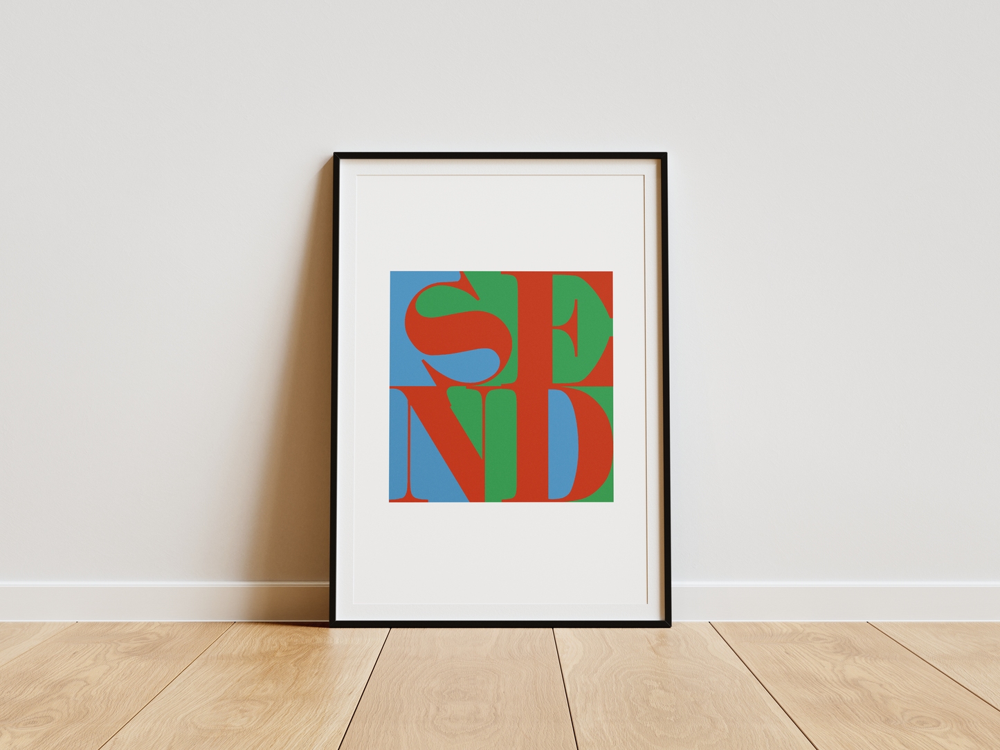 "SEND" ART PRINT POSTER (12" X 18")
