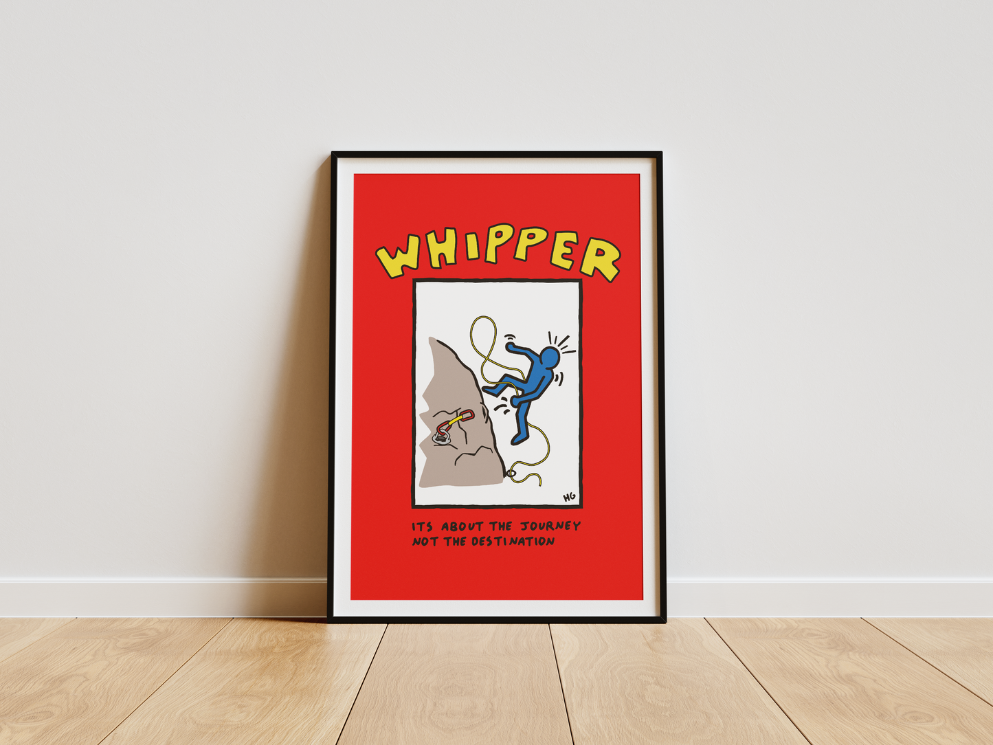 "WHIPPER" ART PRINT POSTER (12" X 18")