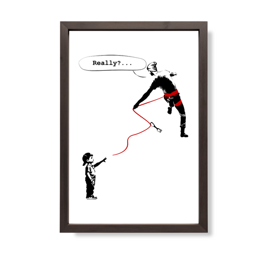 "BOY WITH BELAY" ART PRINT POSTER (12" X 18")