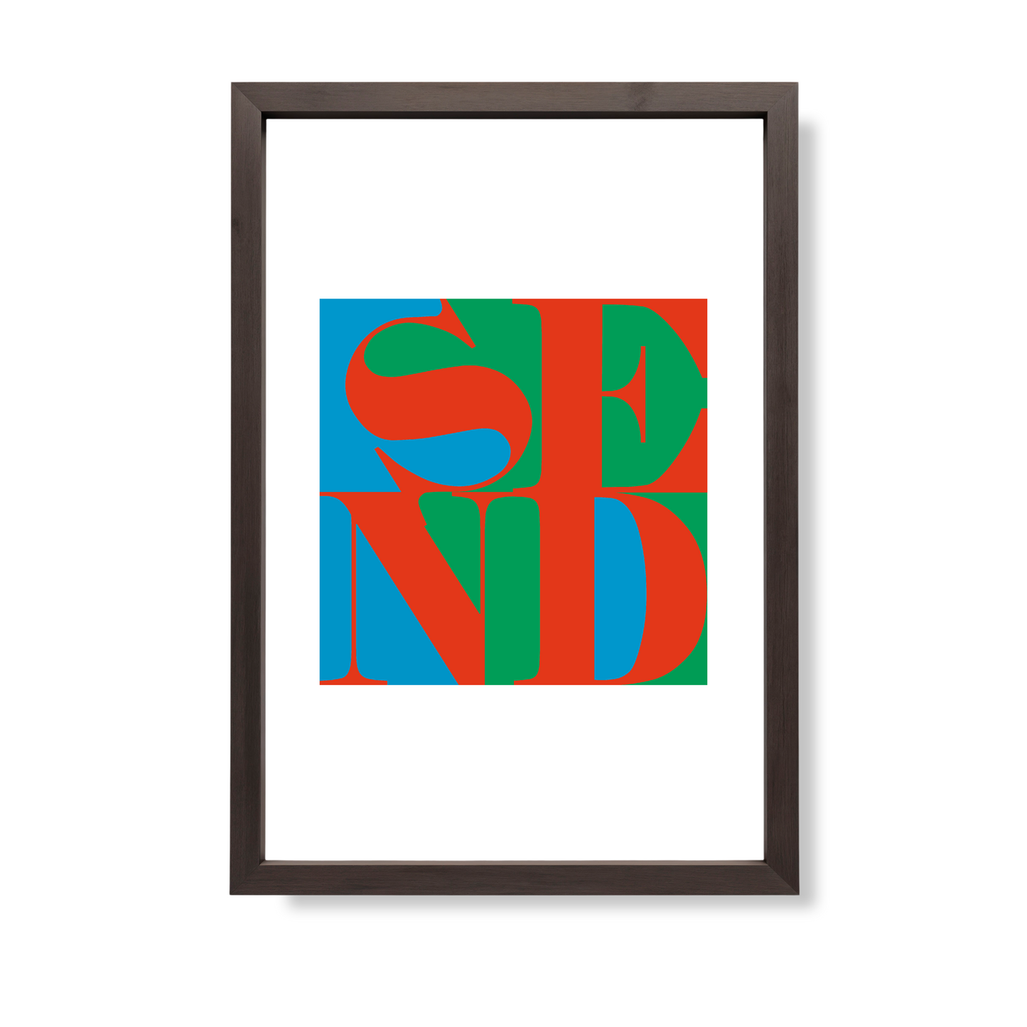"SEND" ART PRINT POSTER (12" X 18")